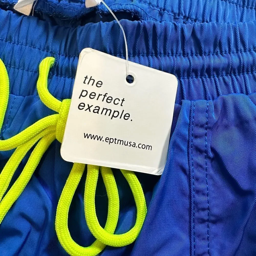 NWT EPTM USA Men’s Adjustable Elastic Cord Hyper Jogger Pants Yellow -Size Large